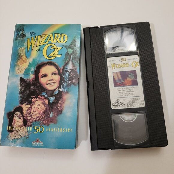 Vintage Other - Vintage 1989 Wizard of Oz 50th Ann. VHS & Book